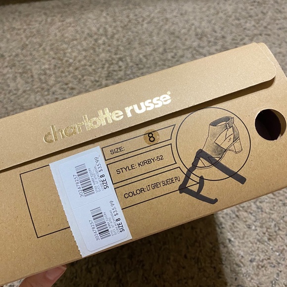 Grey Suede Heels - Picture 2 of 5